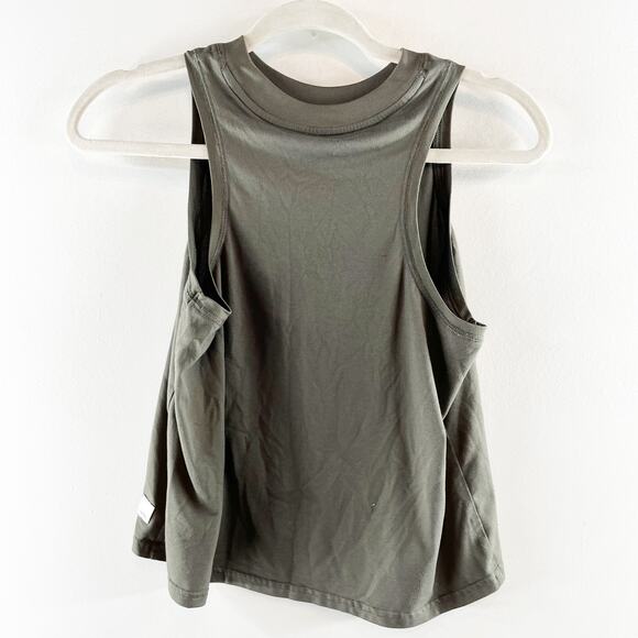 Vuori Energy Sleeveless Muscle Tank Top Oregano Green Small - Picture 3 of 4
